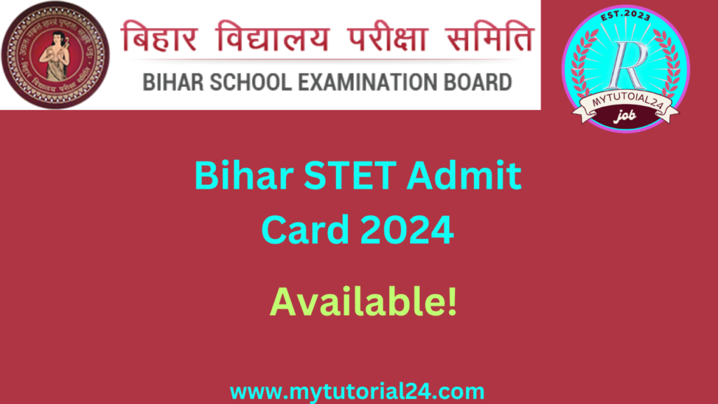 Bihar STET Admit Card 2024: Paper I And II Exam Date & Pattern